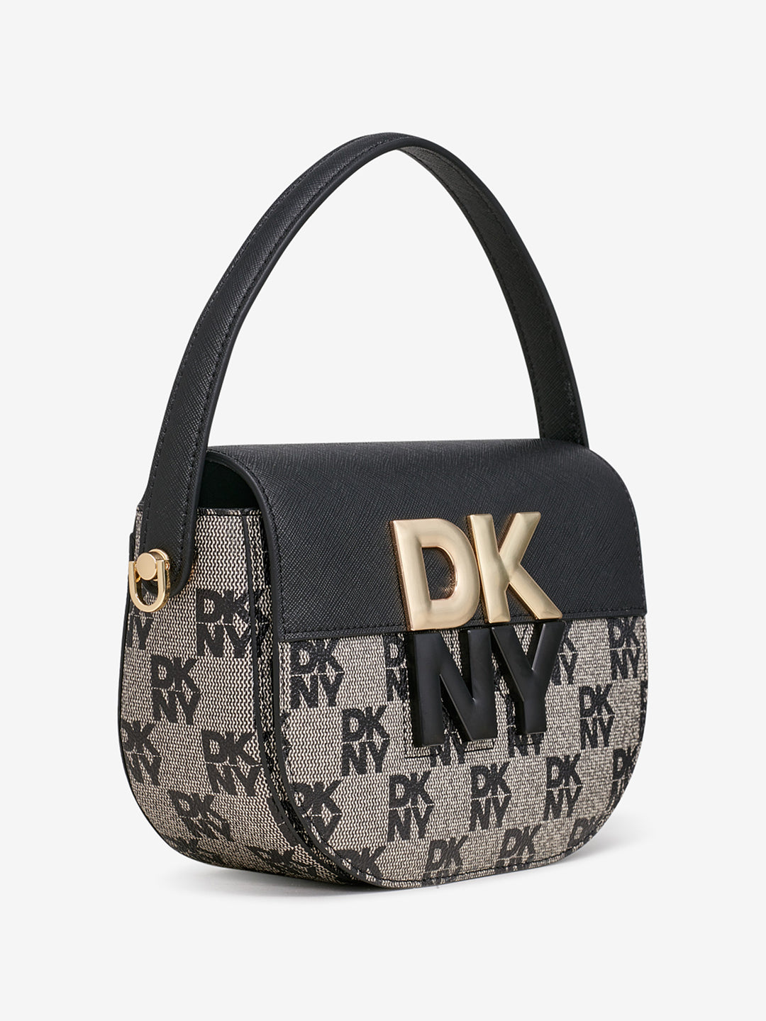 Dkny Women Black Printed Crossbody Bag