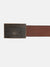 True Religion Men Brown Solid Belt With Push Pin Buckle