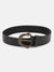 True Religion Men Black Printed Belt With Tang Buckle