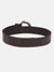 True Religion Men Brown Printed Belt With Tang Buckle