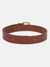 True Religion Men Brown Textured Belt With Tang Buckle