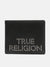 True Religion Men Black Textured Bi-Fold Wallet