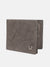 True Religion Men Grey Solid Bi-Fold Wallet