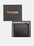 True Religion Men Black Textured Bi-Fold Wallet