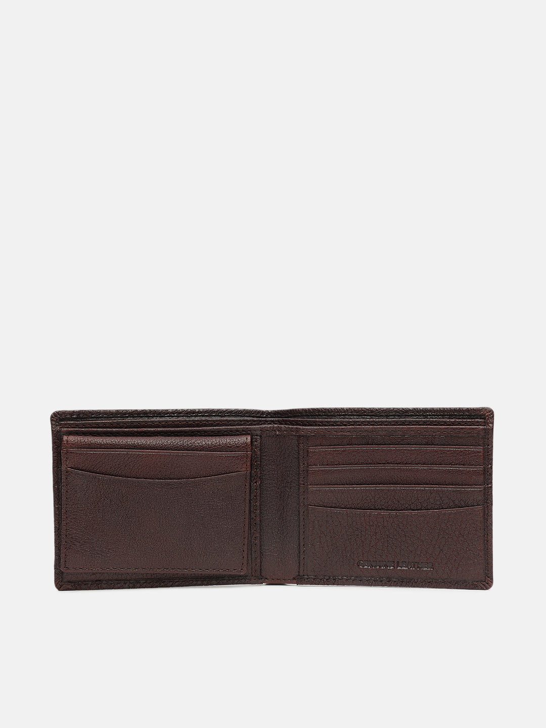 True Religion Men Brown Textured Bi-Fold Wallet