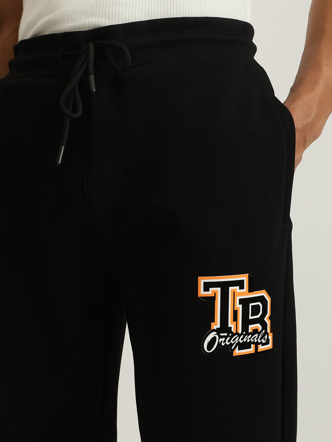 True Religion Men Black Solid Regular Fit Joggers Style Sweatpant