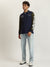 True Religion Men Color-Blocked Polo Collar Full Sleeves T-Shirt