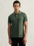 True Religion Men Green Solid Polo Collar Short Sleeves T-Shirt