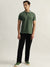 True Religion Men Green Solid Polo Collar Short Sleeves T-Shirt