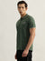 True Religion Men Green Solid Polo Collar Short Sleeves T-Shirt