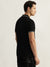 True Religion Men Black Solid Polo Collar Short Sleeves T-Shirt