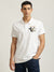 True Religion Men White Solid Polo Collar Short Sleeves T-shirt