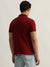 True Religion Men Red Solid Polo Collar Short Sleeves T-Shirt