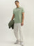 True Religion Men Green Solid Polo Collar Short Sleeves Polo T-Shirt