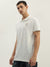 True Religion Men White Solid Polo Collar Short Sleeves Polo T-Shirt