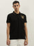 True Religion Men Black Solid Polo Collar Short Sleeves Polo T-Shirt