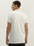 True Religion Men White Solid Polo Collar Short Sleeves Polo T-Shirt