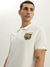 True Religion Men White Solid Polo Collar Short Sleeves Polo T-Shirt