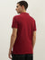 True Religion Men Red Solid Polo Collar Short Sleeves Polo T-Shirt