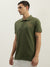 True Religion Men Green Solid Polo Collar Short Sleeves Polo T-Shirt