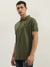 True Religion Men Green Solid Polo Collar Short Sleeves Polo T-Shirt