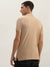 True Religion Men Beige Solid Polo Collar Short Sleeves Polo T-Shirt