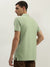 True Religion Men Green Solid Polo Collar Short Sleeves Polo T-Shirt