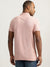 True Religion Men Pink Solid Collared Short Sleeves Polo T-Shirt