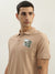 True Religion Men Beige Solid Polo Collar Short Sleeves Polo T-Shirt