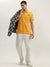 True Religion Men Yellow Solid Polo Collar Short Sleeves Polo T-Shirt