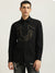 True Religion Men Black Printed Spread Collar Full Sleeves Shirt