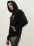 True Religion Men Black Embroidered Hooded Full Sleeves Sweatshirt