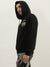 True Religion Men Black Solid Hooded Full Sleeves Sweatshirt