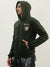 True Religion Men Green Solid Hooded Full Sleeves Sweatshirt