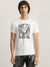 True Religion Men White Printed Round Neck Short Sleeves T-Shirt