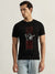 True Religion Men Black Printed Round Neck Short Sleeves T-Shirt