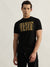 True Religion Men Black Printed Round Neck Short Sleeves T-Shirt