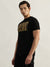 True Religion Men Black Printed Round Neck Short Sleeves T-Shirt