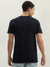 True Religion Men Navy Blue Printed Round Neck Short Sleeves T-Shirt