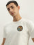 True Religion Men White Printed Round Neck Short Sleeves T-Shirt