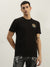 True Religion Men Black Printed Round Neck Short Sleeves T-Shirt