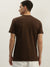 True Religion Men Brown Printed Round Neck Short Sleeves T-Shirt