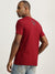 True Religion Men Red Printed Round Neck Short Sleeves T-Shirt