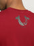 True Religion Men Red Printed Round Neck Short Sleeves T-Shirt