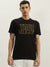 True Religion Men Black Printed Round Neck Short Sleeves T-Shirt