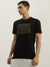 True Religion Men Black Printed Round Neck Short Sleeves T-Shirt