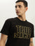 True Religion Men Black Printed Round Neck Short Sleeves T-Shirt