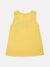 Elle Kids Girls Yellow Embroidered Round Neck Top