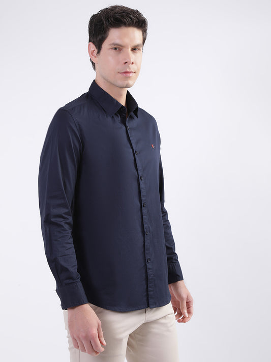 Iconic Navy Regular Fit Shirt