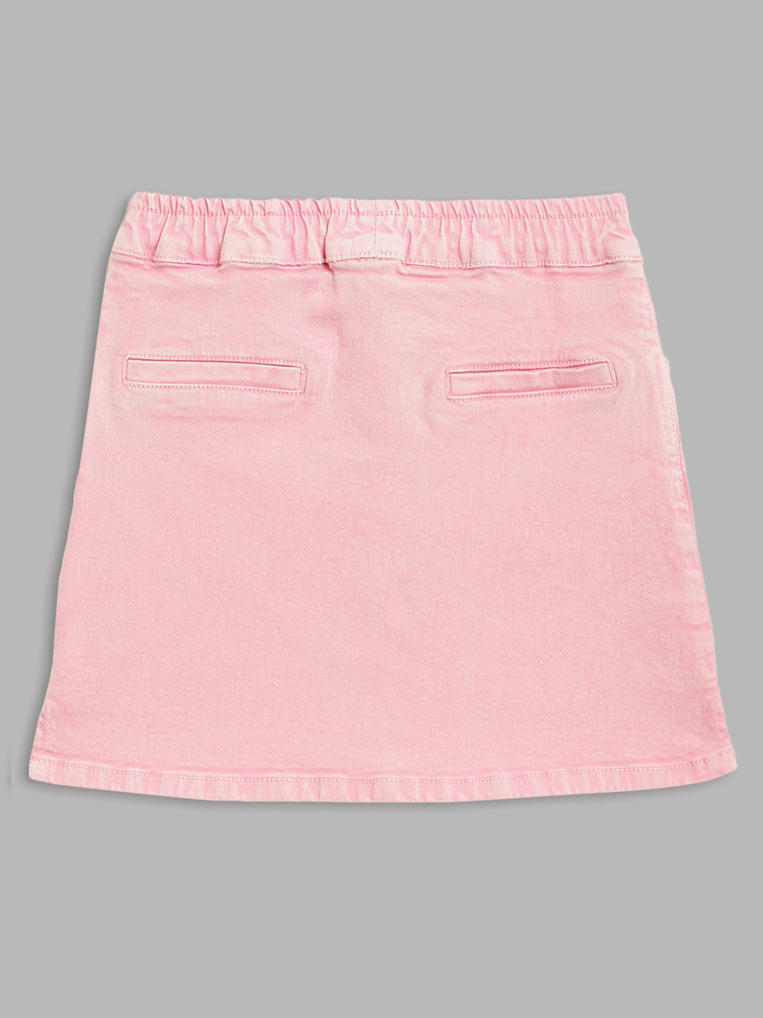 Elle Kids Girls Pink Printed Regular Fit Skirt